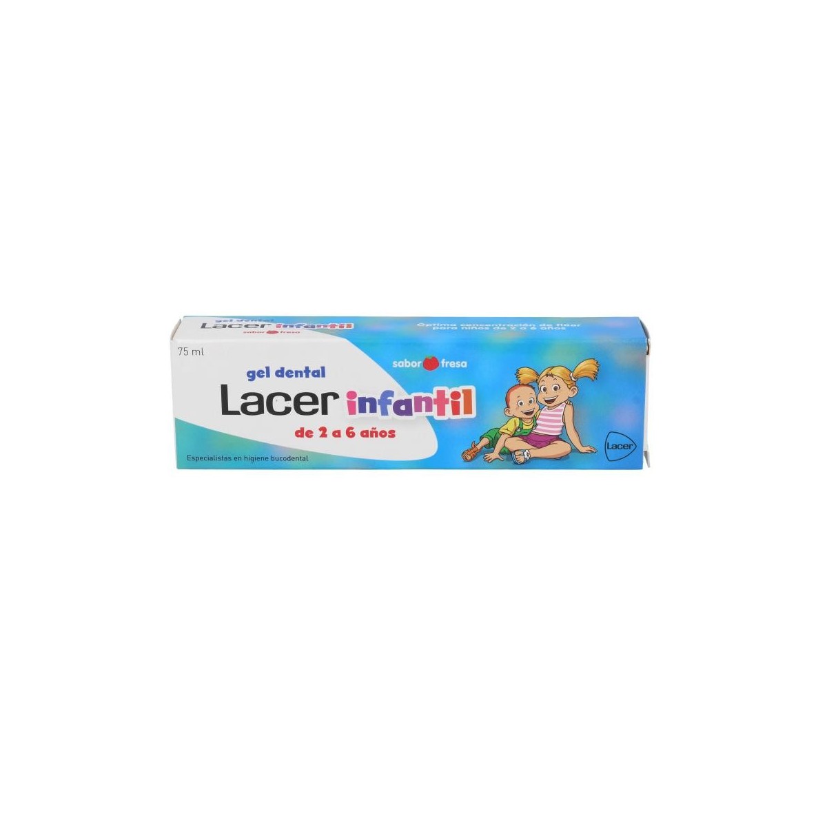 Lacer Gel Dental infantil Sabor Fresa 75 ml