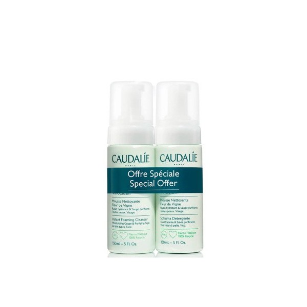 CAUDALIE DUPLO ESPUMA LIMPIADORA 150 ML X2