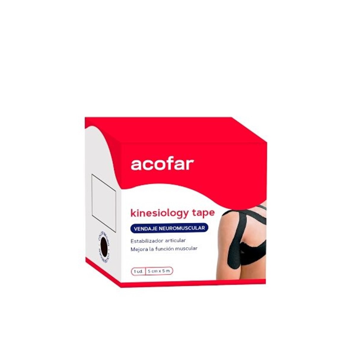 ACOFARSPORT KINESIOLOGY TAPE NEGRO