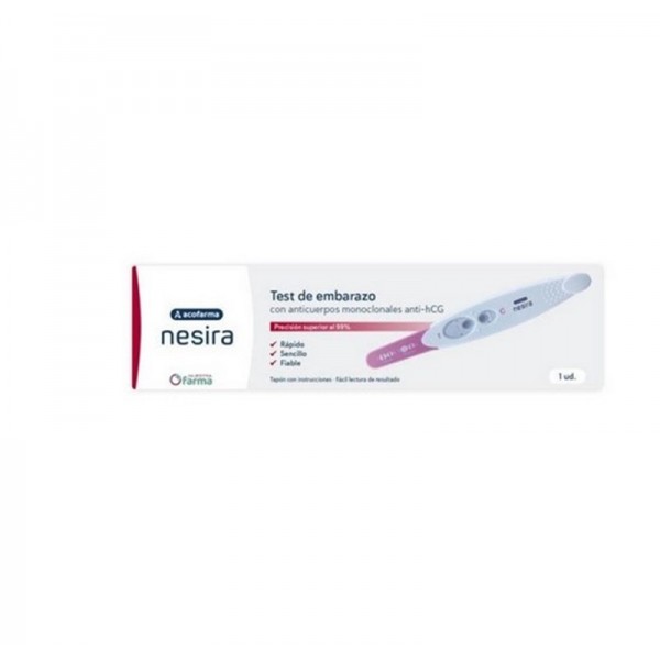 ACOFAR NESIERA TEST PRUEBA EMBARAZO CON ANTICUERPOS ANTI-HCG