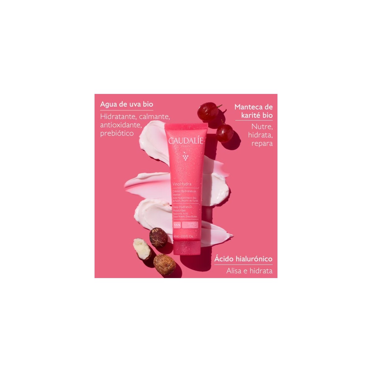 CAUDALIE VINOHYDRA CREMA HIDRATACION PROFUNDA 60ML