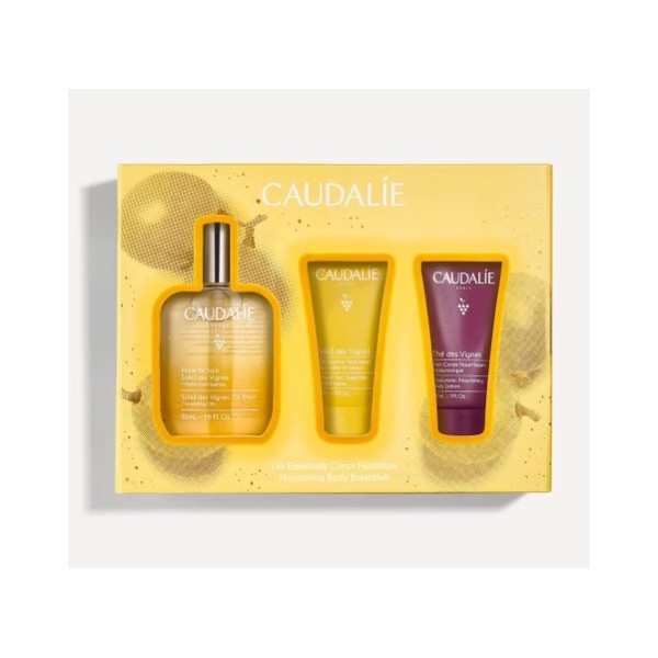CAUDALIE COFRE HUILE DE SOIN SOLEIL 50 ML + GEL DUCHA + CREMA