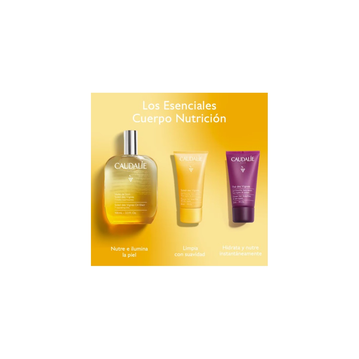 CAUDALIE COFRE HUILE DE SOIN SOLEIL 50 ML + GEL...