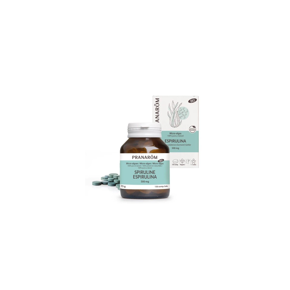 PRANAROM ESPIRULINA 150 COMPRIMIDOS