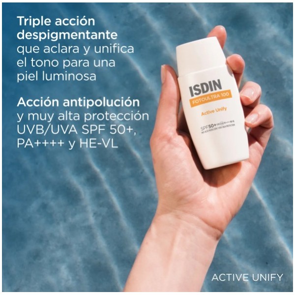 FOTOPROTECTOR ISDIN 100 FUSION FLUID 50 ML ACT UNIF