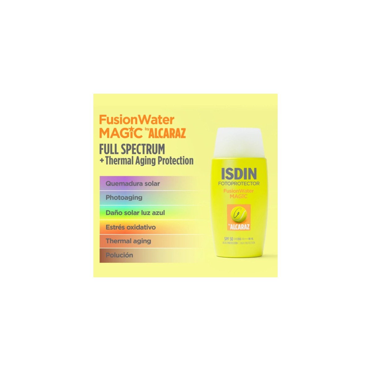 ISDIN FUSION WATER MAGIC ALCARAZ SPF 50
