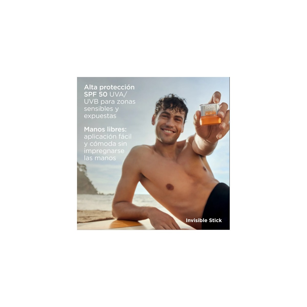 FOTOPROTECTOR ISDIN INVISIBLE SPF 50  1 STICK 10 G