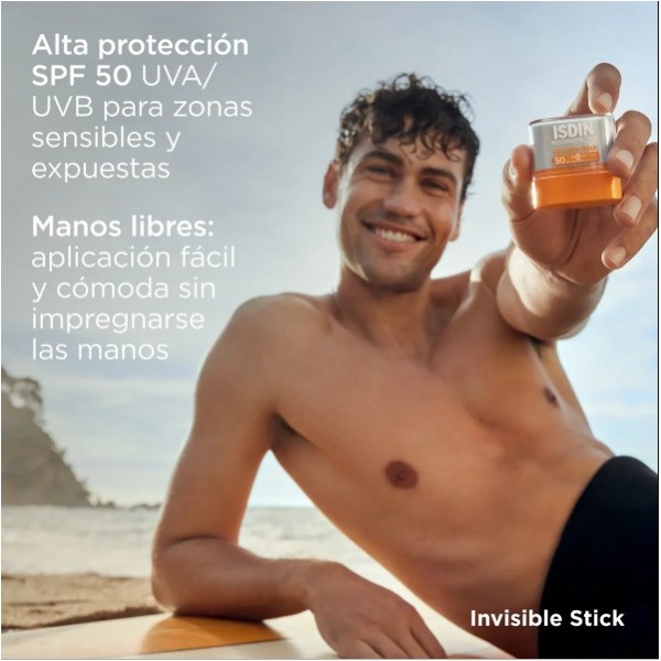FOTOPROTECTOR ISDIN INVISIBLE SPF 50  1 STICK 10 G