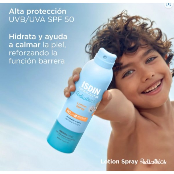FOTOPROTECTOR ISDIN PEDIATRICS LOTION SPRAY SPF 50  250 ML