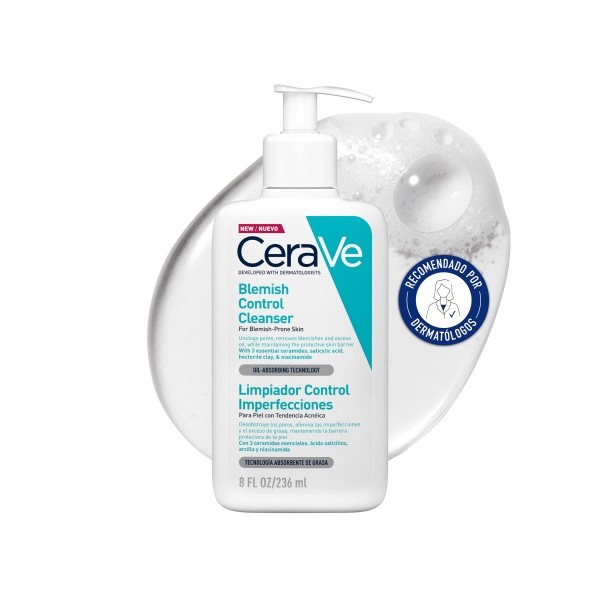 CERAVE LIMPIADOR CONTROL IMPERFECCIONES  1 ENVASE 236 ML