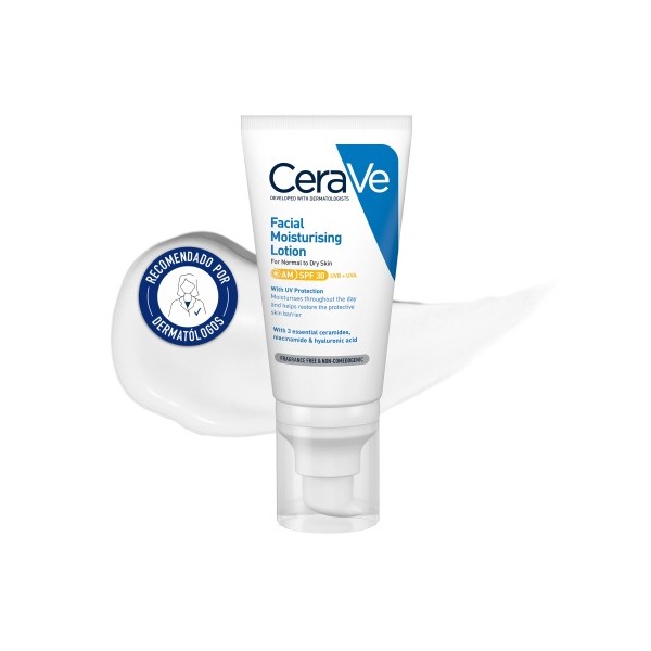 CERAVE LOCION HIDRATANTE DE ROSTRO SPF 30   ENVASE 52 ML