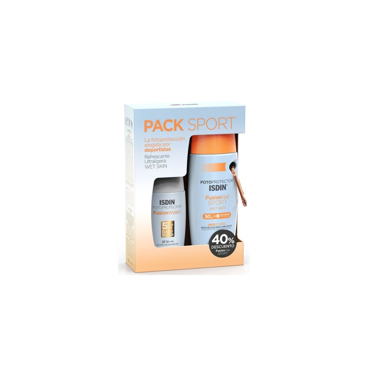 PACK SPORT FOTOPROTECTOR ISDIN FUSION SPF50 GEL...