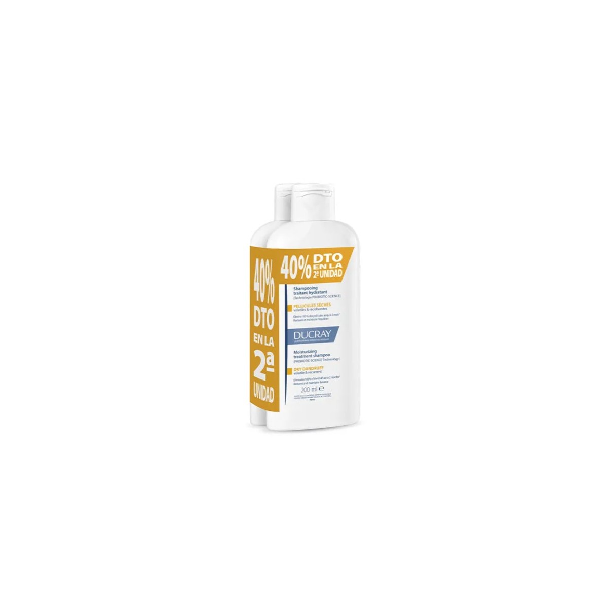 DUCRAY CHAMPU DUPLO KELUAL SQUANORM SECO 400 ML