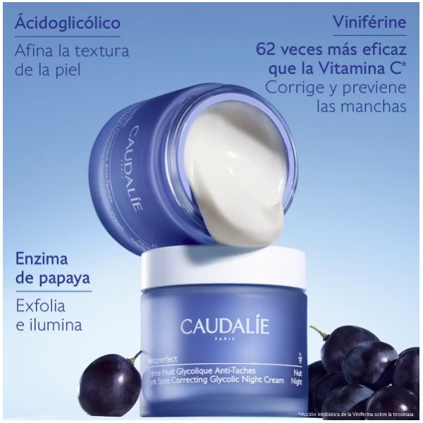CAUDALIE VINOPERFECT CREMA NOCHE GLICÓLICA ANTIMANCHAS 50 ML 2