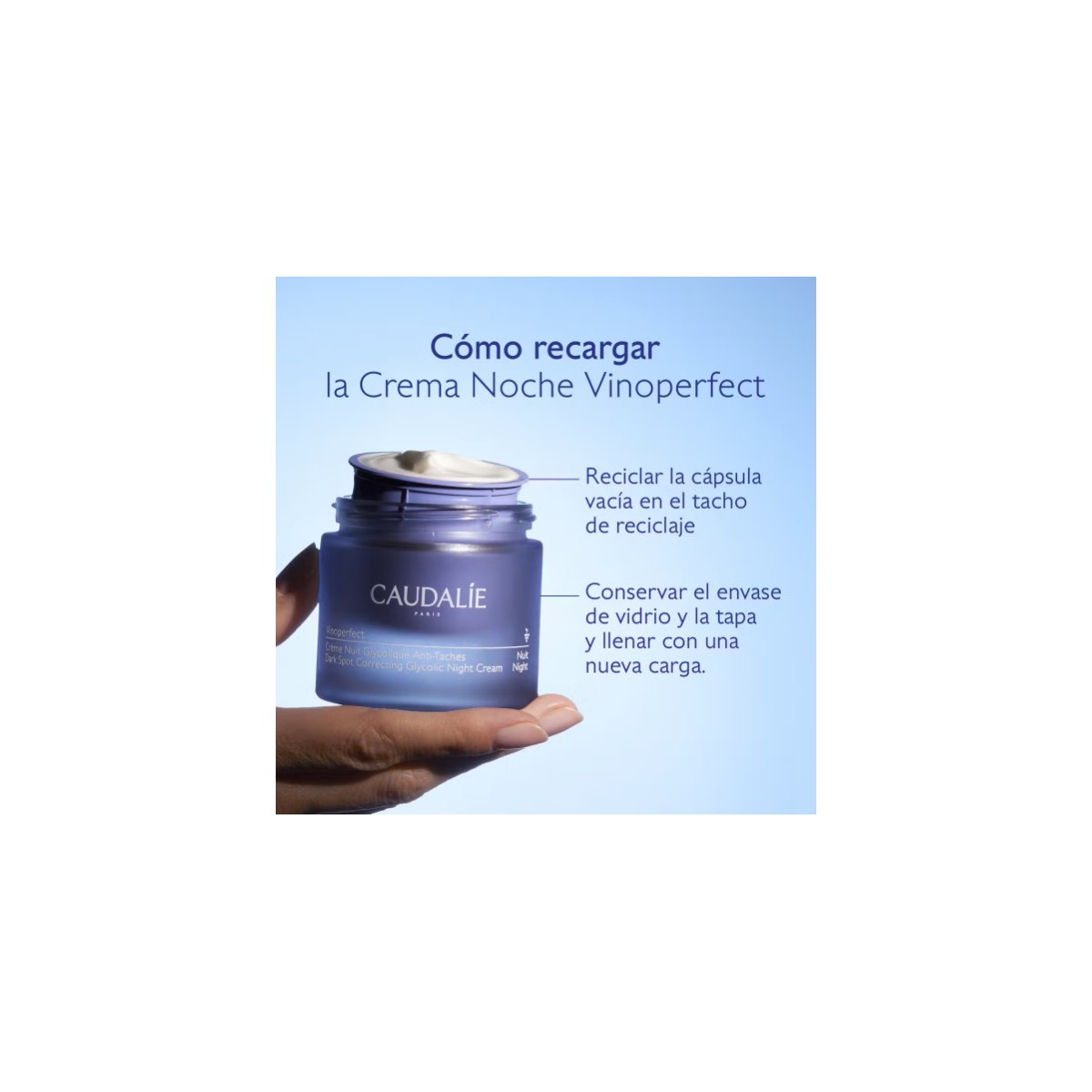 CAUDALIE VINOPERFECT RECARGA CREMA NOCHE 50 ML