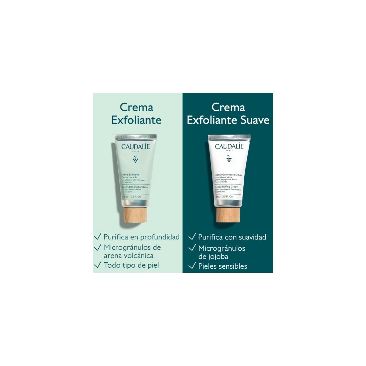 CAUDALIE CREMA EXFOLIANTE SUAVE 75 ML