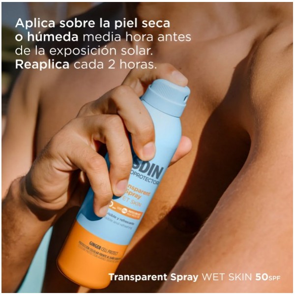 ISDIN FOTOPROTECTOR SPF-50 SPRAY TRANSPARENT WET SKIN...