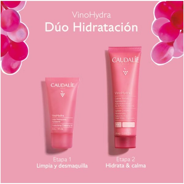 CAUDALIE COFRE VINOHYDRA SORBETE + GEL LIMPIADOR MINI