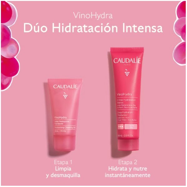 CAUDALIE COFRE VINOHYDRA INTENSE + MINI GEL LIMPIADOR