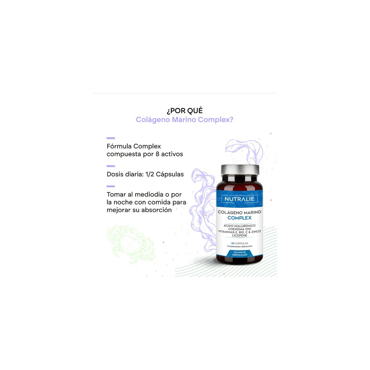 NUTRALIE MARINE COLLAGEN COMPLEX  60 CAPSULAS