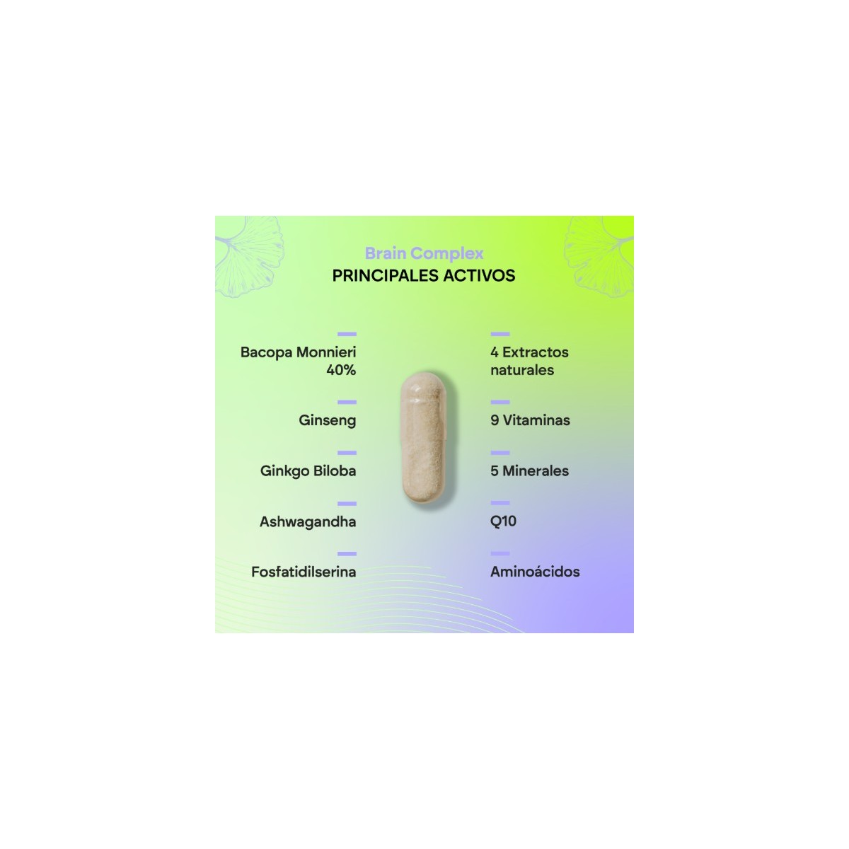 NUTRALIE BRAIN COMPLEX  60 CAPSULAS