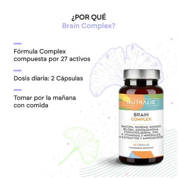 NUTRALIE BRAIN COMPLEX  60 CAPSULAS