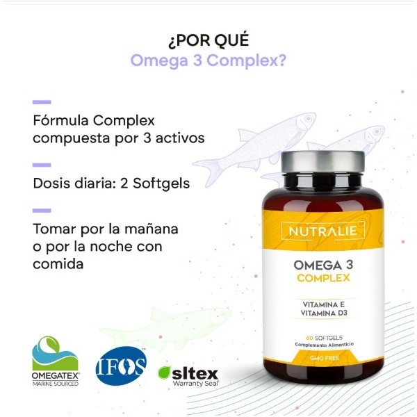 NUTRALIE OMEGA 3  60 CAPSULAS