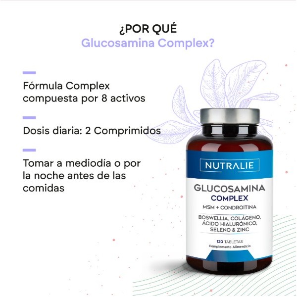 NUTRALIE GLUCOSAMINE COMPLEX  120 CAPSULAS