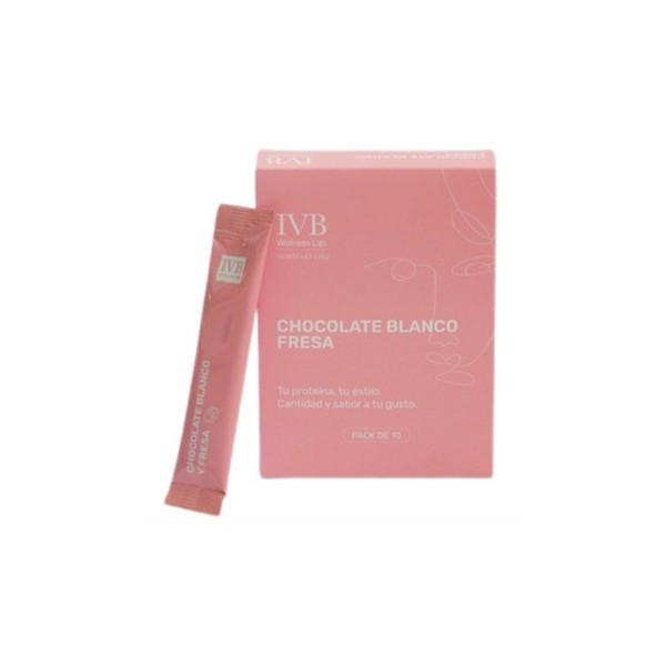 IVB CHOCOLATE BLANCO - FRESA 10 STICK