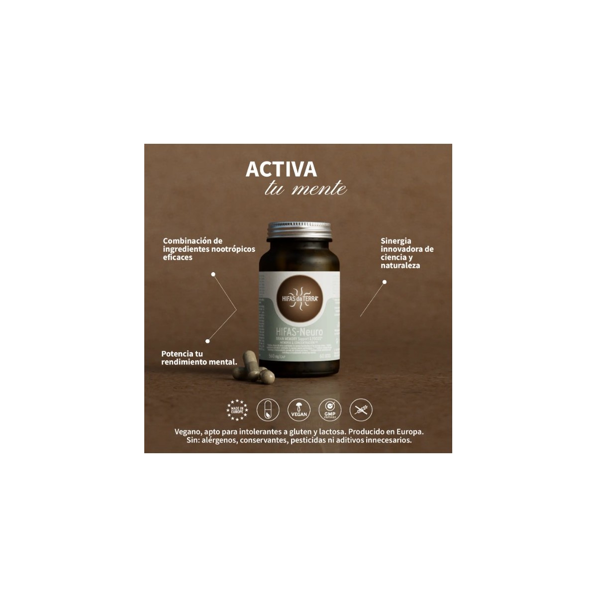 HIFAS DA TERRA  HIFAS- NEURO 60CAPS