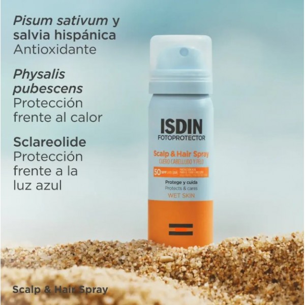 ISDIN FOTOPROTECTOR SCALP AND HAIR SPRAY  1 ENVASE 50 ML