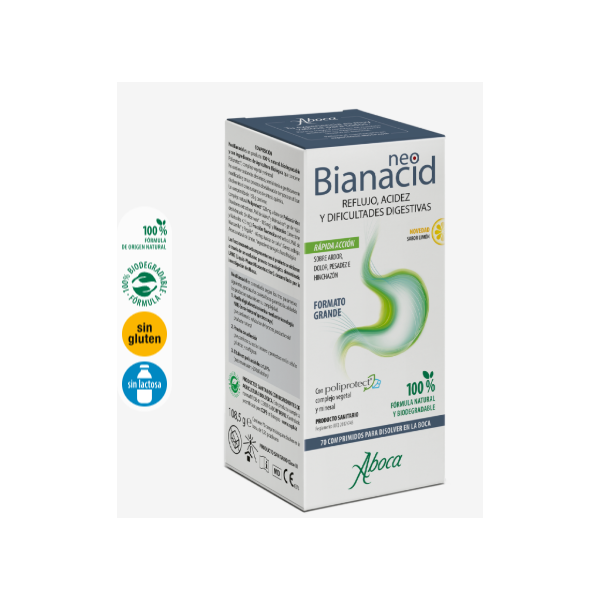 NEOBIANACID ACIDEZ REFLUJO 70 COMPRIMIDOS SABOR LIMON